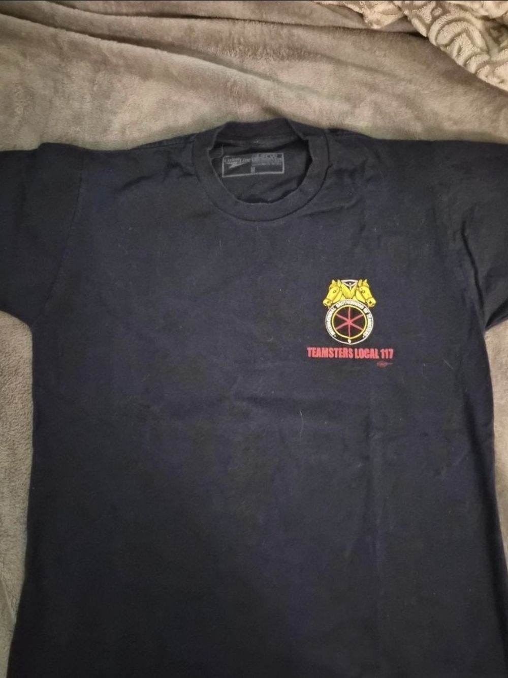 Teamsters Local 117 Black Short Sleeve Graphic Tee